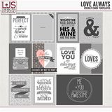 Love Always - Pocket Card Templates