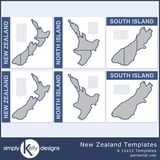 New Zealand 12x12 Templates