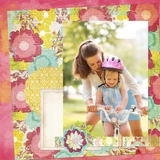 Click And Fill April Afternoon 12x12 Digital Pages