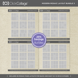 Modern Mosaic Layout Bundle 3