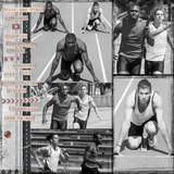 Track And Field 12x12 Page Print Templates