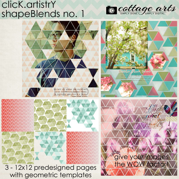 Click.Artistry Shape Blends 1 Digital Art - Digital Scrapbooking Kits