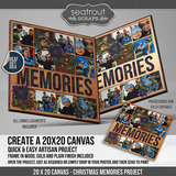 Christmas Memories Predesigned & Editable Square Canvas