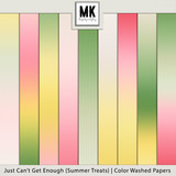 Just Can't Get Enough Summer Treats - Color Washed Papers