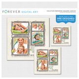 Vacation Memories Square Canvas