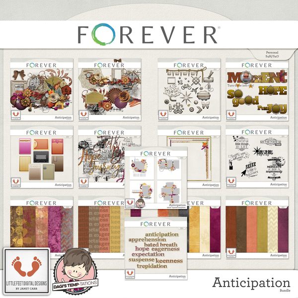 Anticipation Mega Bundle Digital Art - Digital Scrapbooking Kits