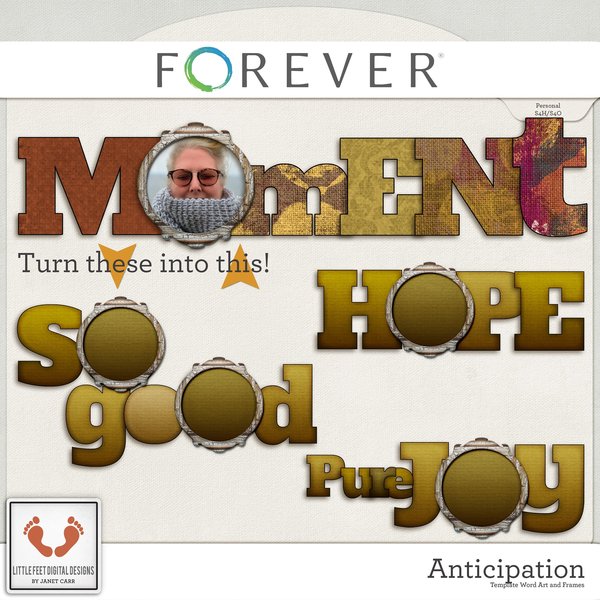 Anticipation Word Art Picture Templates