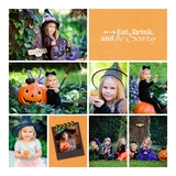 Eat Drink Be Scary Square Canvas