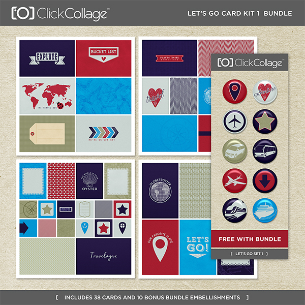 Let's Go Travel Card Kit 1 Bundle
