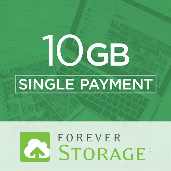 10 GB Storage 10 GB StorageGive the gift of Digital Art, Software, Storage, and Video plans. Make a lasting impression with our hand-selected favorites from FOREVER®.