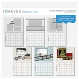 Forever Design Maps 11x8.5 Calendar 2018