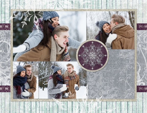 Winter Solstice 11x8.5 Predesigned Pages | Digital Art