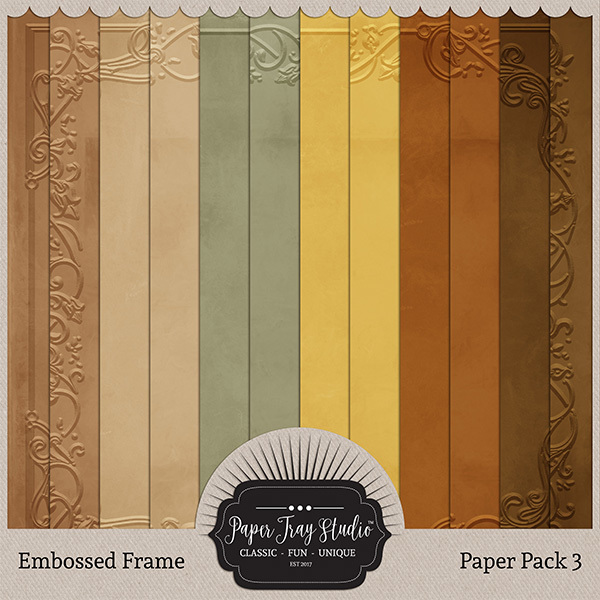 Embossed Frame Papers - Set 3