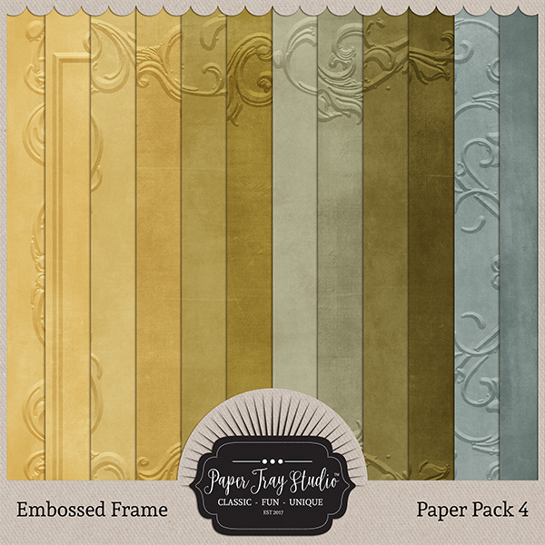 Embossed Frame Papers - Set 4