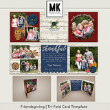 Friendsgiving - Tri-fold Card Template