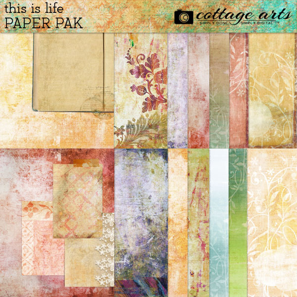 This Is Life Paper Pak Digital Art - Digital Scrapbooking Kits