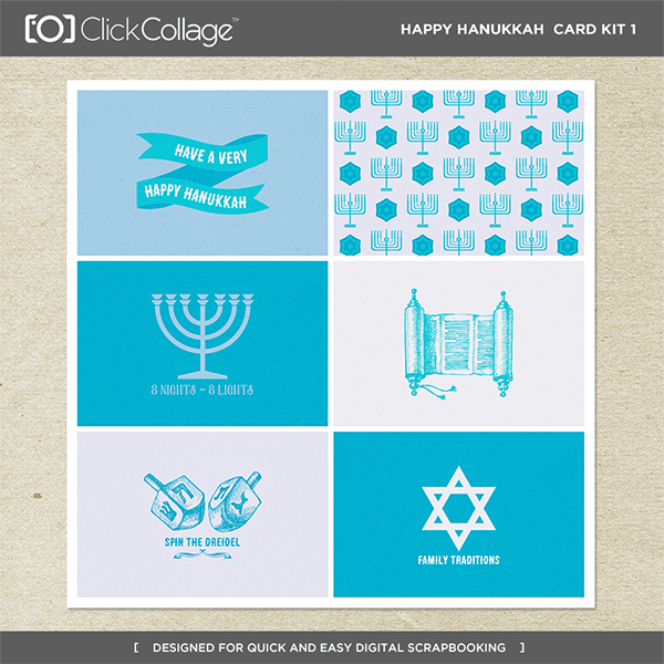 Happy Hanukkah Card Kit 1