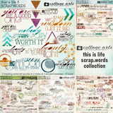This is Life Scrap.Words Collection