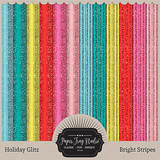 Holiday Glitz - Bright Stripes