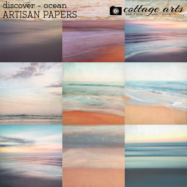 Discover - Ocean Artisan Papers Digital Art - Digital Scrapbooking Kits