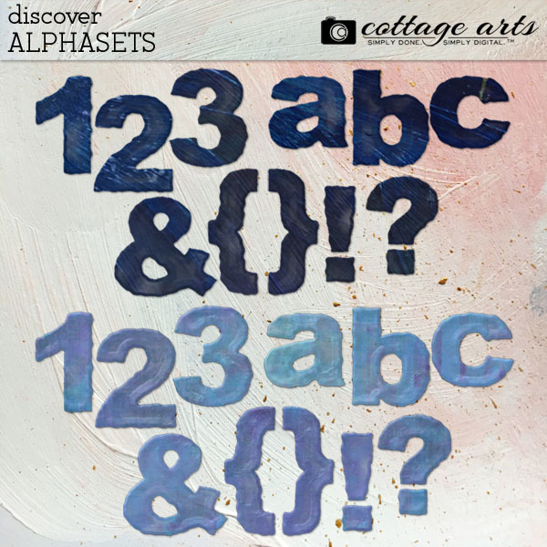 Discover Alphasets Pak Digital Art - Digital Scrapbooking Kits