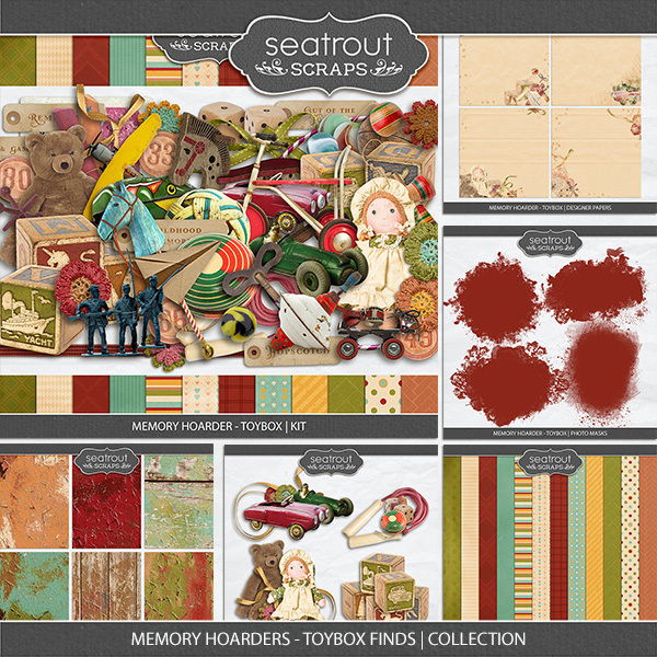 Memory Hoarders Toybox Finds - Collection Digital Art - Digital Scrapbooking Kits