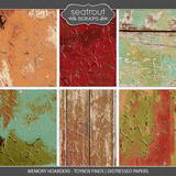 Memory Hoarders Toybox Finds - Distressed Papers