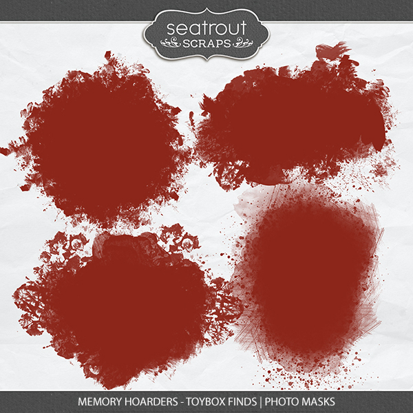 Memory Hoarders Toybox Finds - Photo Masks Digital Art - Digital Scrapbooking Kits