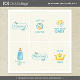 Be My Baby Boy Card Kit 4