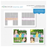 Picture Perfect - Distressed Daisies Pre-designed Book 12 X 12