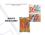 Ten Questions Sports 11x8.5 Predesigned Pages