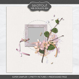 Super Sampler 1 - Pretty Pictures 1 Pre-designed Page