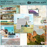World Travels Pre-designed Pages