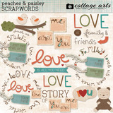 Peaches And Paisley Scrap.words