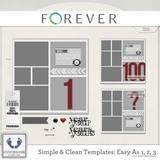 Clean And Simple Templates - Easy As A - Z And Easy As 1, 2, 3 Bundle