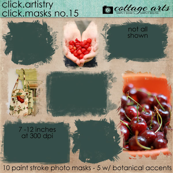 Click.Artistry Click.Masks 15 Digital Art - Digital Scrapbooking Kits