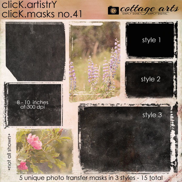 Click.artistry Click.masks 41 Digital Art - Digital Scrapbooking Kits