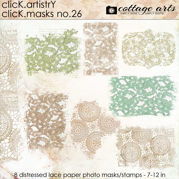 Click.artistry Click.masks 26 Digital Art - Digital Scrapbooking Kits