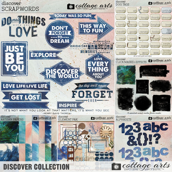 Discover Collection Digital Art - Digital Scrapbooking Kits