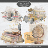 Memory Hoarders - Schoolroom Finds Watercolors