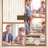 Click And Fill Rustic Simplicity 12x12 Digital Pages