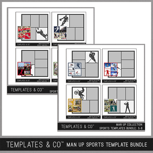 Man Up Sports Template Bundle | Digital Art