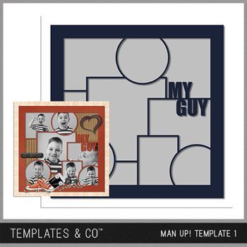 Man Up Templates 1 - 4 | Digital Art