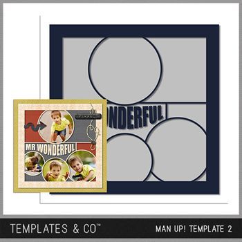 Man Up Templates 1 - 4 | Digital Art