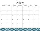 2019 Simple Family Calendar 11x8.5