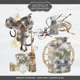 Memory Hoarders - Farm Finds Watercolors