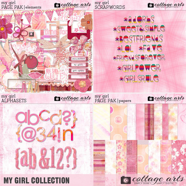 My Girl Collection Digital Art - Digital Scrapbooking Kits