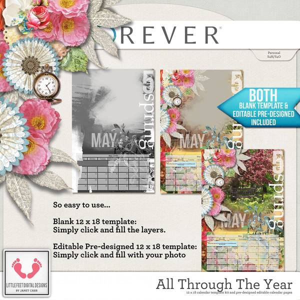 All Through The Year Calendar Bundle Digital Art