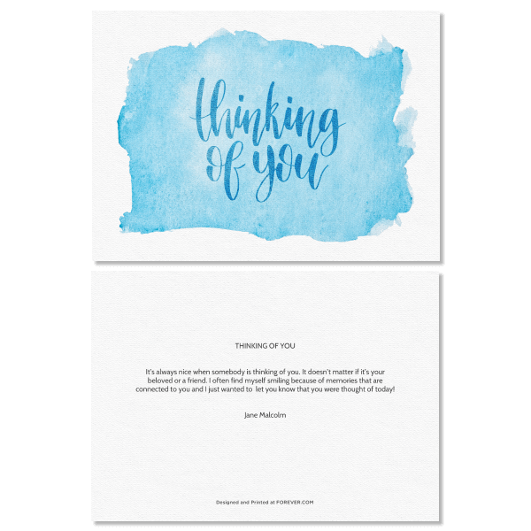 Watercolor Thinking of You