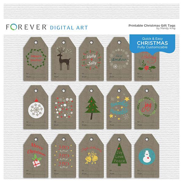 Printable Christmas Tags Digital Art Printable Christmas Tags Digital Art